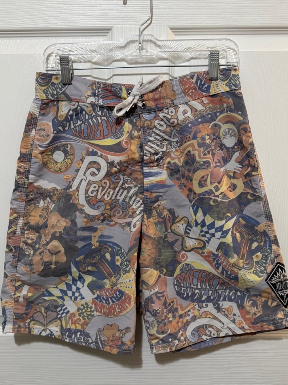 VINTAGE MCD American Revolution Surf Shorts